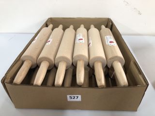 BOX OF BEECH WOOD ROLLING PINS (654835)