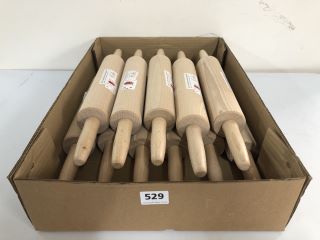 BOX OF BEECH WOOD ROLLING PINS (654835)