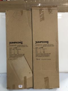 2 X JUMPKING LADDER NEW STYLE BLACK POWDER COAT (629743)