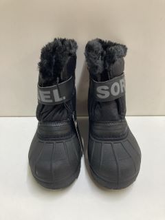 SOREL CHILDREN'S SNOW COMMANDER BOOTS - SIZE: 10 (654129)