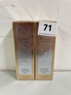 2 X ESTÉE LAUDER RE-NUTRIV ULTRA RADIANCE LIQUID MAKE UP (SEALED) (662344)