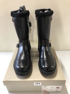 JOHN LEWIS LEIA 2 BLACK BOOTS - SIZE: 6 (597615)