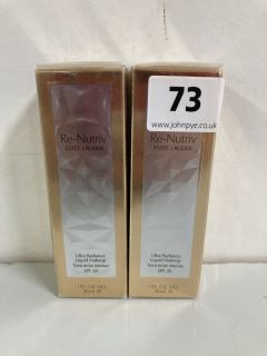 2 X ESTÉE LAUDER RE-NUTRIV ULTRA RADIANCE LIQUID MAKE UP (SEALED) (662344)