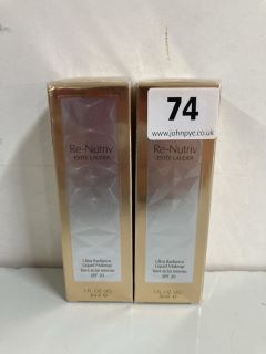 2 X ESTÉE LAUDER RE-NUTRIV ULTRA RADIANCE LIQUID MAKE UP (SEALED) (662344)