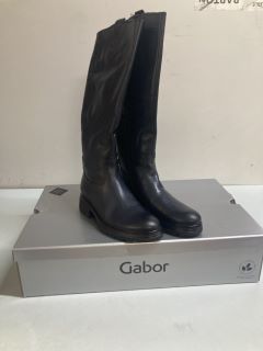 GABOR BAILEY MED NAVY LEATHER - SIZE 4 (663049)