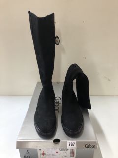 GABOR BAILEY SLIM BLACK NUBUCK - SIZE 8 (663049)