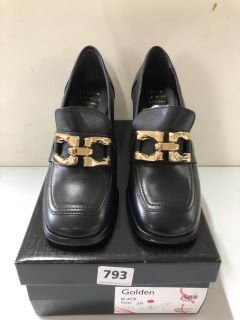 JOHN LEWIS GOLDEN BLACK SHOES - SIZE 5 (663049)