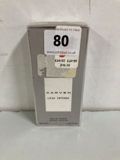 CARVEN L'EAU INTENSE EAU DE TOILETTE 50ML (SEALED) (619660)