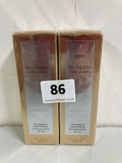 2 X ESTÉE LAUDER RE-NUTRIV ULTRA RADIANCE LIQUID MAKE UP (SEALED) (619660)