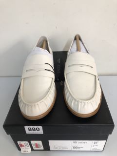 RAG & BONE NEW YORK SID LOAFER ANTIQUE WHITE - SIZE 4 (663049)