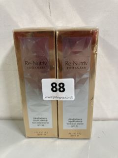 2 X ESTÉE LAUDER RE-NUTRIV ULTRA RADIANCE LIQUID MAKE UP (SEALED) (619660)