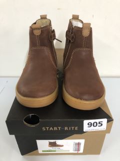 START RITE ENERGY TAN LEATHER CHILDREN'S BOOTS - SIZE 9.5F (629986)