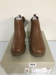 JOHN LEWIS CHELSEA TAN BOOT - SIZE 2 (629986)