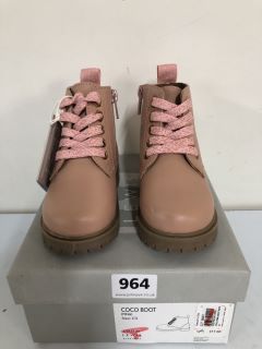 JOHN LEWIS CHILDREN'S COCO PINK BOOTS - SIZE C5 (605000)