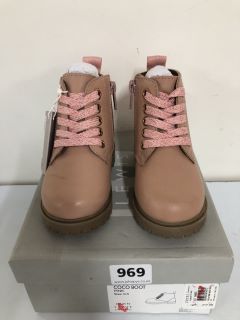 JOHN LEWIS CHILDREN'S COCO PINK BOOTS - SIZE C4 (605000)