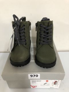 JOHN LEWIS CHILDREN'S ZAYNN KHAKI BOOTS - SIZE C4 (605000)