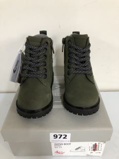 JOHN LEWIS CHILDREN'S ZAYNN KHAKI BOOTS - SIZE C4 (605000)