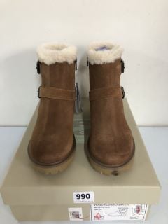 JOHN LEWIS WARM LINED BIKER BOOTS - SIZE 3 (605000)