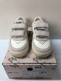 GOLA X CATH KIDSTON LONDON CL GRANDSLAM STRAP 0.WHITE INNUENDO CHILDREN'S SHOE - SIZE 10 (605000)