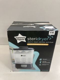 TOMMEE TIPPEE STERIDRYER ELECTRIC STEAM STERILISER AND DRYER