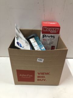 BOX OF ITEMS INC HENRY PODS