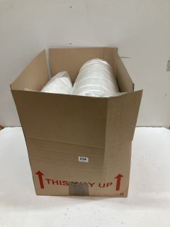 BOX OF OF WHITE PILLOWS