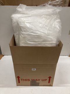 BOX OF OF WHITE PILLOWS