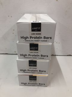 4 X AMFIT EAT LOW SUGAR HIGH PROTEIN BARS (BB:11/10/2024)