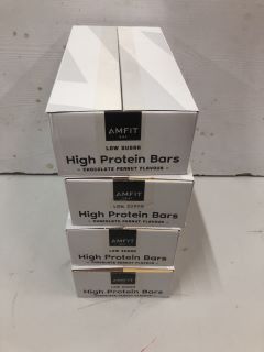 4 X AMFIT EAT LOW SUGAR HIGH PROTEIN BARS (BB:11/10/2024)