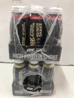 2 X OPTIMUM NUTRITION HIGH PROTEIN SHAKE (BB:24/12/2024)