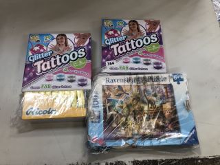 4 X KIDS TOYS INC GLITTER TATTOOS