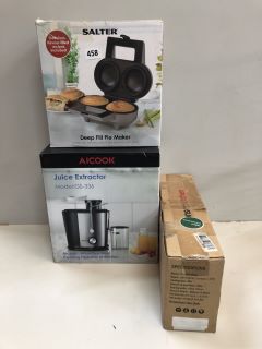 3 X KITCHEN ITEMS INC SALTER DEEP FILL PIE MAKER