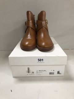 SEEBYCHLOE LYNA BOOTS IN TANNED BROWN SIZE 38