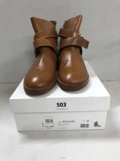 SEEBYCHLOE LYNA BOOTS IN TANNED BROWN SIZE 40