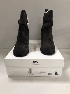 SEEBYCHLOE LYNA BOOTS IN CHARCOAL SIZE 38