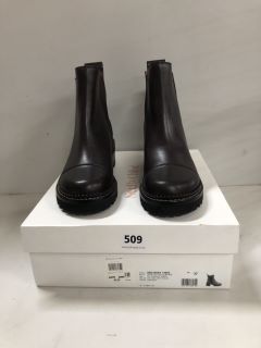 SEEBYCHLOE MALLORY BOOTS IN DARK BROWN SIZE 37