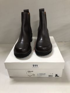 SEEBYCHLOE MALLORY BOOTS IN DARK BROWN SIZE 40