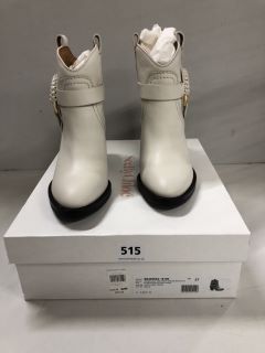 SEEBYCHLOE HANA TEXAN BOOTS IN NEUTRAL SIZE 37