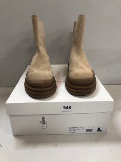 SEEBYCHLOE ALLI CHELSEA BOOTS IN LIGHT BEIGE SIZE 40