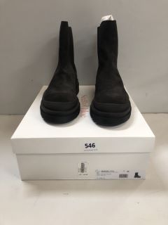 SEEBYCHLOE ALLI CHELSEA BOOTS IN DARK GREY SIZE 40