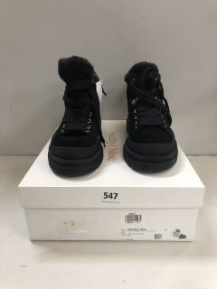 SEEBYCHLOE LACE UP BOOTS IN BLACK SIZE 38