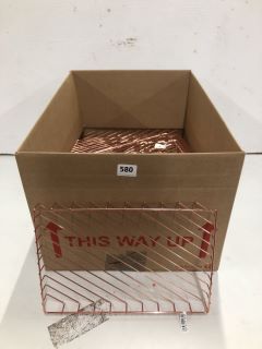 BOX OF ROSE GOLD A4 LETTER TRAY