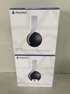 2 X PLAYSTATION PULSE 3D WIRELESS HEADSET