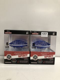 2 X SKY SPIRIT HOVER TOYS