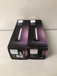 2 X PHILIPS HUE WHITE & COLOUR AMBIANCE PLAY LIGHT BAR EXTENSIONS