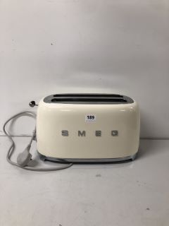 SMEG 2 SLICE TOASTER IN CREAM