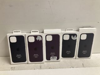 QTY OF ASSORTED APPLE IPHONE 14 SILICONE CASES