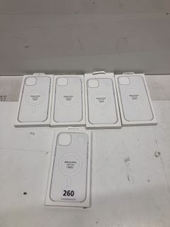 5 X APPLE IPHONE 14 PLUS MAGSAFE CLEAR CASES