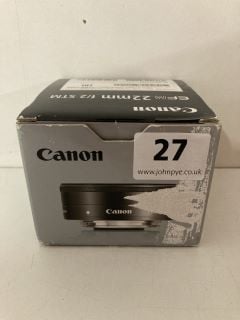 CANON EFM 22M CAMERA LENS - RRP £120