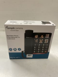 AMPLICOMMS LOUD & CLEAR BIG TEL 40PLUS PHONE SYSTEM